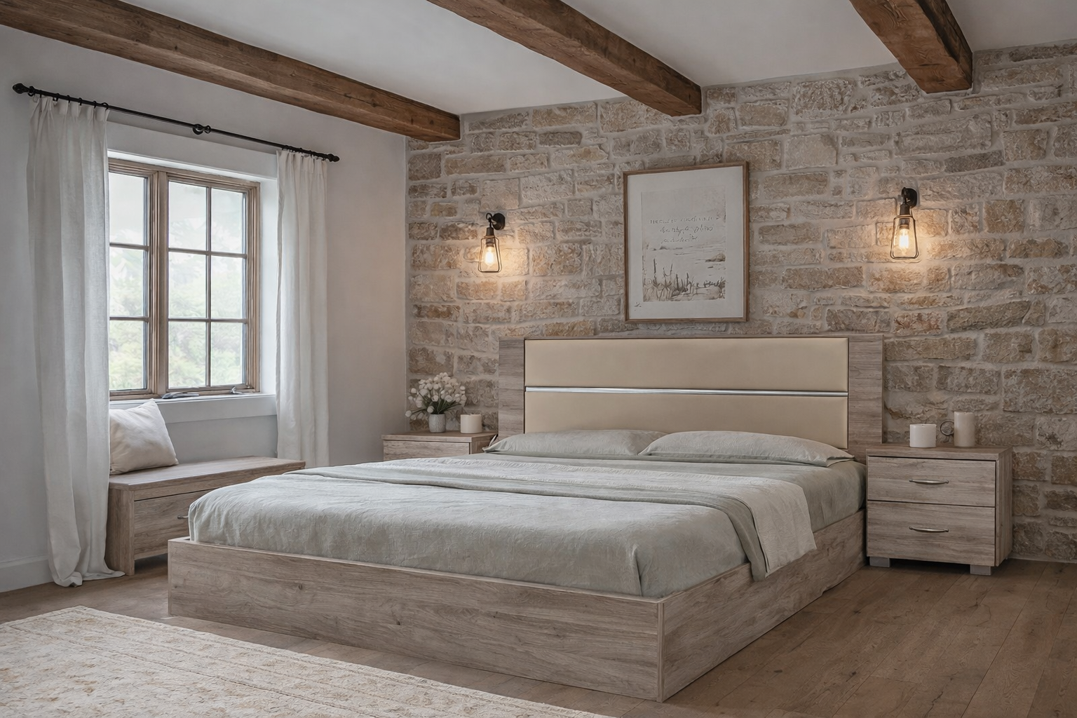 ΞΥΛΙΝΗ ΚΡΕΒΑΤΟΚΑΜΑΡΑ "BELLA 2"