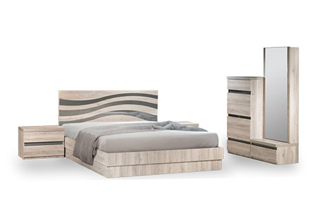 ΞΥΛΙΝΗ ΚΡΕΒΑΤΟΚΑΜΑΡΑ "WAVE" - Image 2